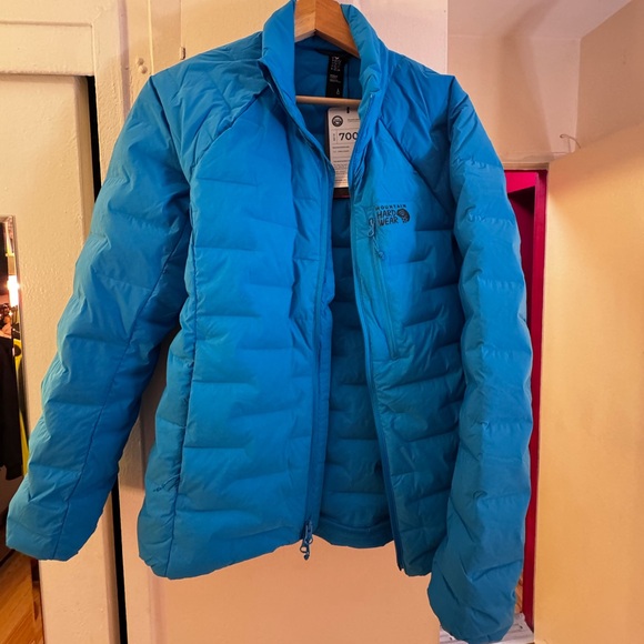 Mountain Hardwear Stretch Down Jacket (L) (Blue) - Picture 2 of 7